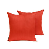 Orange Luxury Throw Pillow Cover