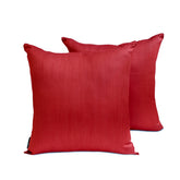 Blood Red Luxury Throw Pillow Cover