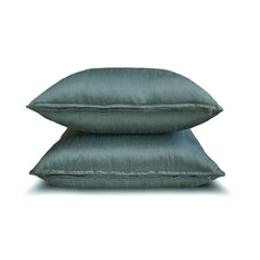 Smoky Green Luxury Pack of 2 - Smoky Green Art Silk Throw Pillow Cover