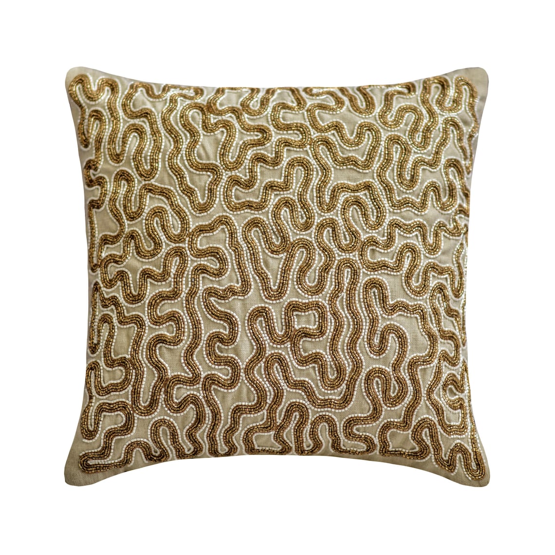Glisten and Gold Throw Pillow Cover