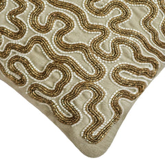 Glisten and Gold - Gold Linen Throw Pillow Cover