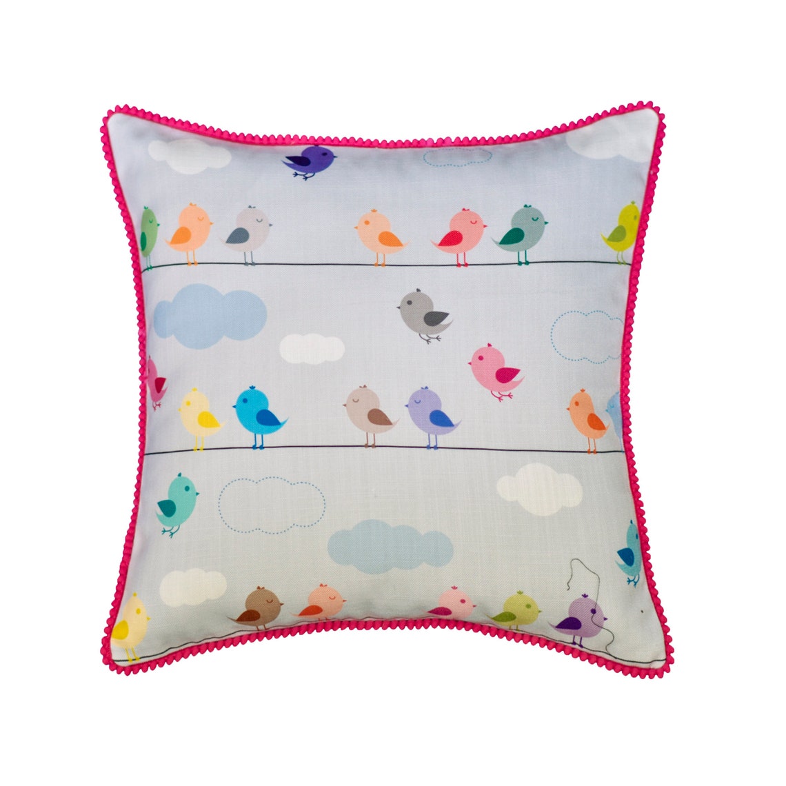 Chirpy Cheeks Throw Pillow Cover