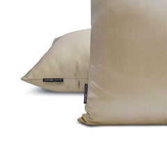 Champagne Slub Satin - Champagne Satin Lumbar Pillow Cover