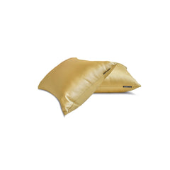Light Gold Slub Satin - Light Gold Satin Lumbar Pillow Cover
