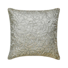 Metallic Mosaic Throw Pillow Cover