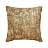 Brown Gilded Glamour Throw Pillow Cover
