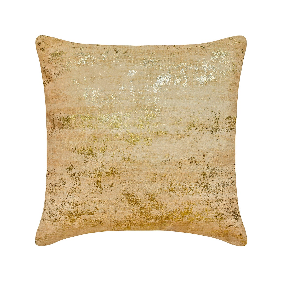Ivory Gilded Glamour Throw Pillow Cover