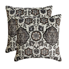 Samira - Grey Velvet Throw Pillow Cover