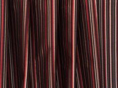 Broadway Red Stripes Printed Velvet Fabric By The Yard