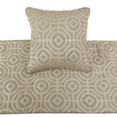 Hexagonal Norma Decorative Bed Runner and Pillow Cover