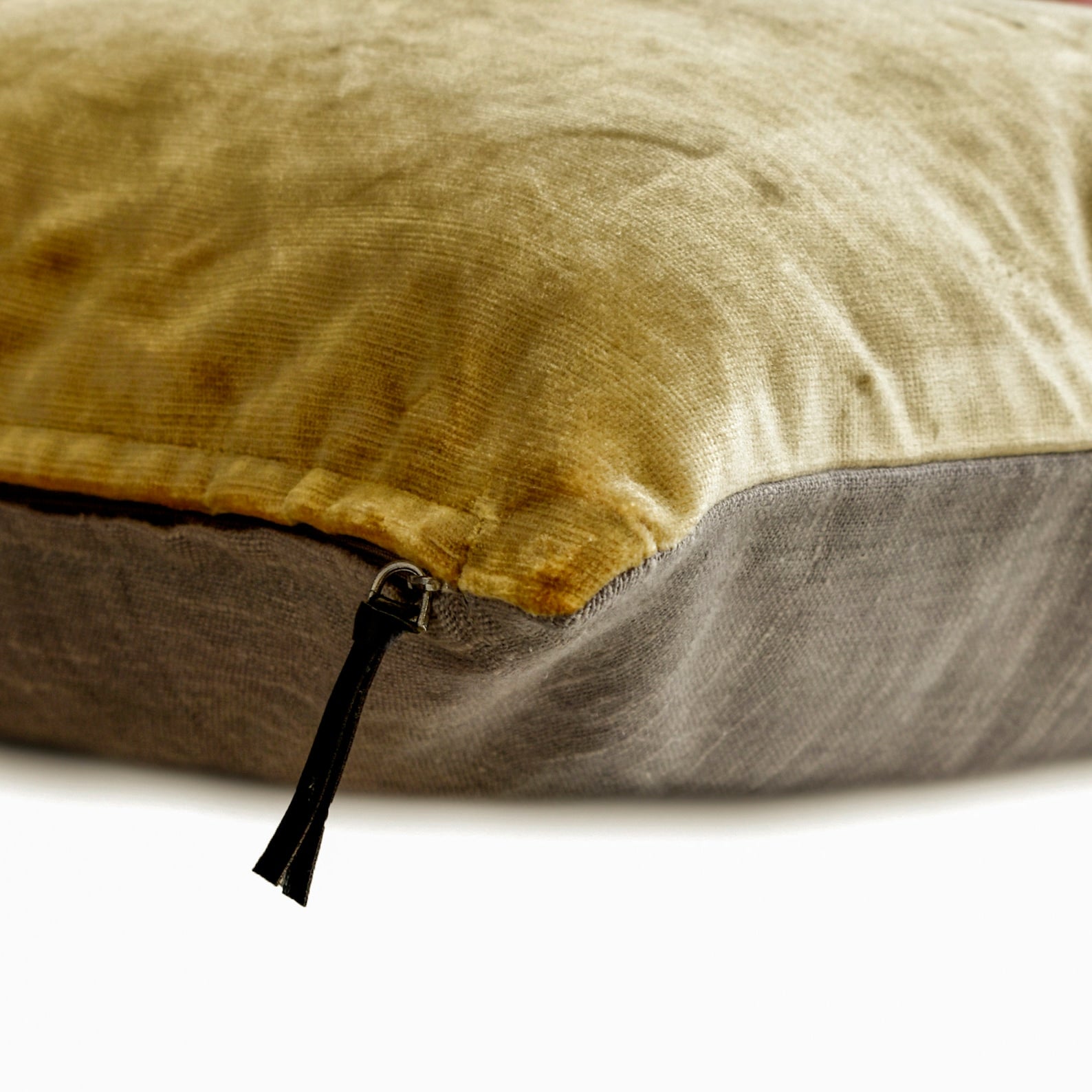 Velvet Gold Jules Decorative Euro Sham