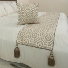 Hexagonal Norma Decorative Bed Runner and Pillow Cover