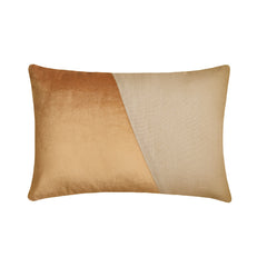 Velutinous Beige Lumbar Pillow Cover