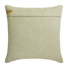 Golden Curl - Beige & Gold Linen Throw Pillow Cover