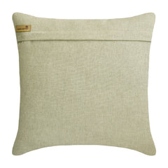 Golden Curl - Beige & Gold Linen Decorative Euro Sham