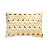 Gold Triad Lumbar Pillow Cover