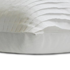 Crystal Dreams White - White Silk Lumbar Pillow Cover