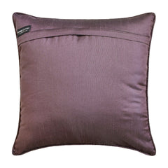 Wine Damask - Purple Velvet Throw Pillow Cover