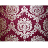 Ruby Royal Damask Jacquard Weave Fabric By The Yard
