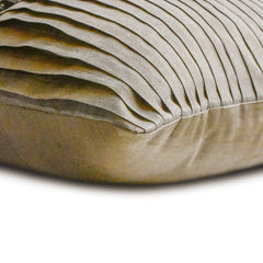 Crystal Dreams Light - Light Brown Silk Lumbar Pillow Cover