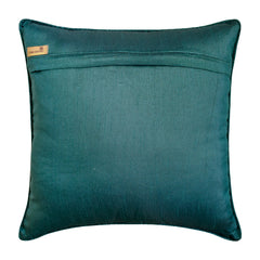 Ataro - Teal Blue Jacquard Decorative Euro Sham