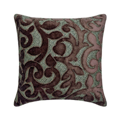 Thoshawah - Grey Velvet Throw Pillow Cover