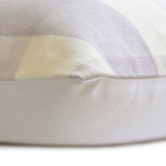 Lavender Plaid Play - Lavender Cotton Lumbar Pillow Cover