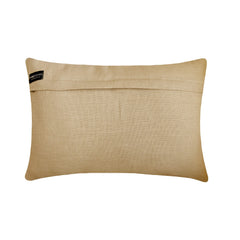 Sabrina Beige - Beige Linen & Jute Lumbar Pillow Cover