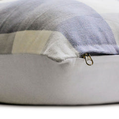 Lilac Plaid Play - Lilac Cotton Lumbar Pillow Cover