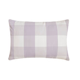 Lavender Plaid Play Lumbar Pillow Cover
