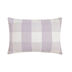 Lavender Plaid Play Lumbar Pillow Cover