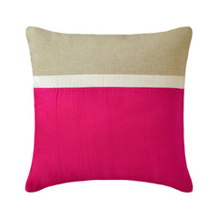 Cranberry Silkastic - Cranberry Silk & Linen Decorative Euro Sham