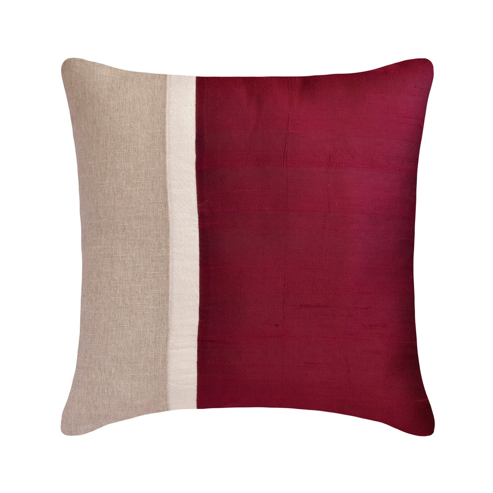 Cranberry Silkastic Throw Pillow Cover