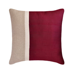 Rust Silkastic - Rust Silk & Linen Throw Pillow Cover