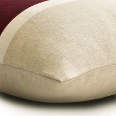 Cranberry Silkastic - Cranberry Silk & Linen Decorative Euro Sham