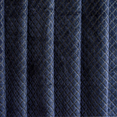 Geometric Navy Blue Velvet Fabric By The Yard