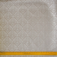 Pearl Beige Floral Woven Fabric By The Yard