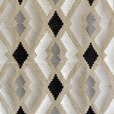 Beige Aztec Geometric Embroidered Fabric By The Yard