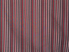 Broadway Red Stripes Printed Velvet Fabric By The Yard