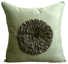 Vintage Lust - Pink Suede Throw Pillow Cover