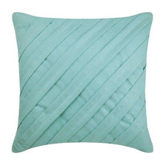 Contemporary Navy - Navy Blue Faux Suede Decorative Euro Sham