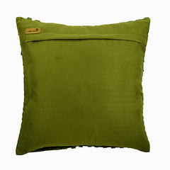 Go Green - Green Faux Suede Throw Pillow Cover