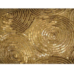 All Eyes On Gold - Art Silk Gold Decorative Standard & King Shams