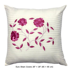 Floral Adore - Ivory, Pink Cotton Duvet Cover Set