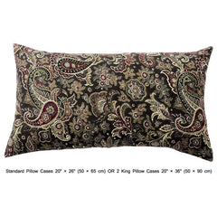 Paisley Love - Beige, Brown Cotton Duvet Cover Set