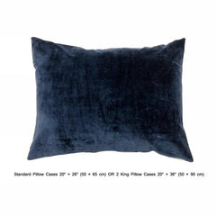 Blue Geometric Embrodiery- Light Blue, Dark Blue Velvet Duvet Cover Set