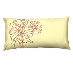 Yellow Floral Garden - Yellow, Purple Cotton Duvet Cover Set