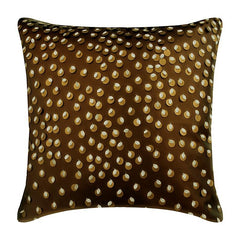 Awestruck Brown Leather Decorative Euro Sham