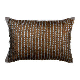 Copper Linen Lumbar Pillow Cover, Mermaid Mood
