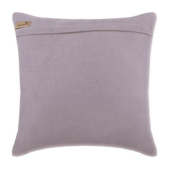 Flowerbed - Purple Felt Throw Pillow Cover
